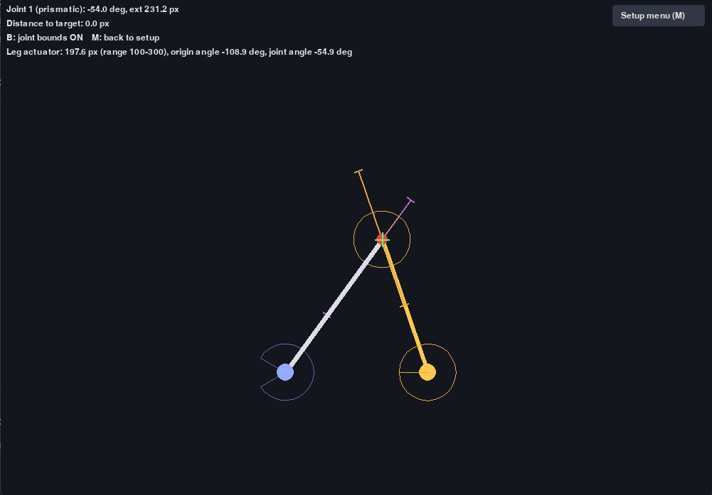 Stewart platform inverse kinematics configuration